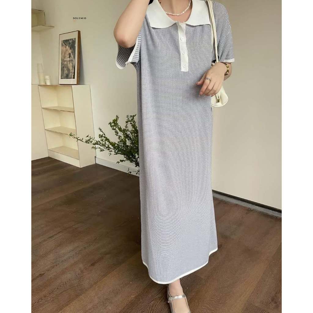 SOLEMIO 2238 MIDI DRESS WANITA NEW COLLECTION