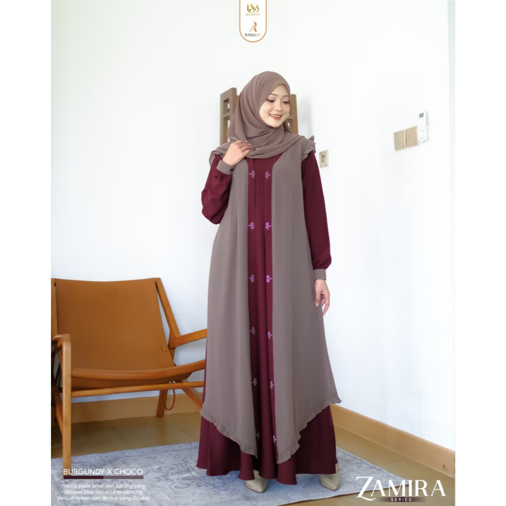Sentosajaya_1 Sarimbit Zamira Series Warna Burgundy X Choco By Raisakey