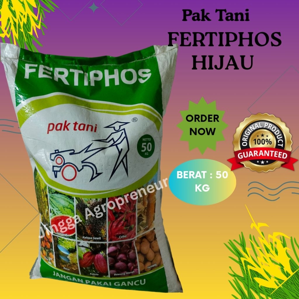 Pupuk Fertiphos Hijau Pak Tani Kemasan 50kg