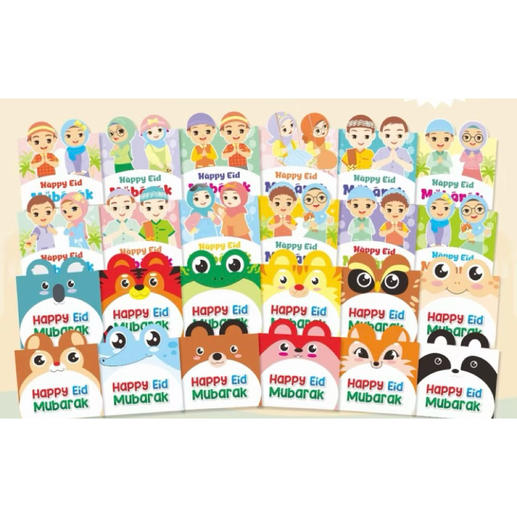 AMPLOP LEBARAN LIPAT MOTIF KARAKTER TERBARU / AMPLOP LEBARAN LIPAT / AMPLOP LEBARAN MOTIF KARAKTER /