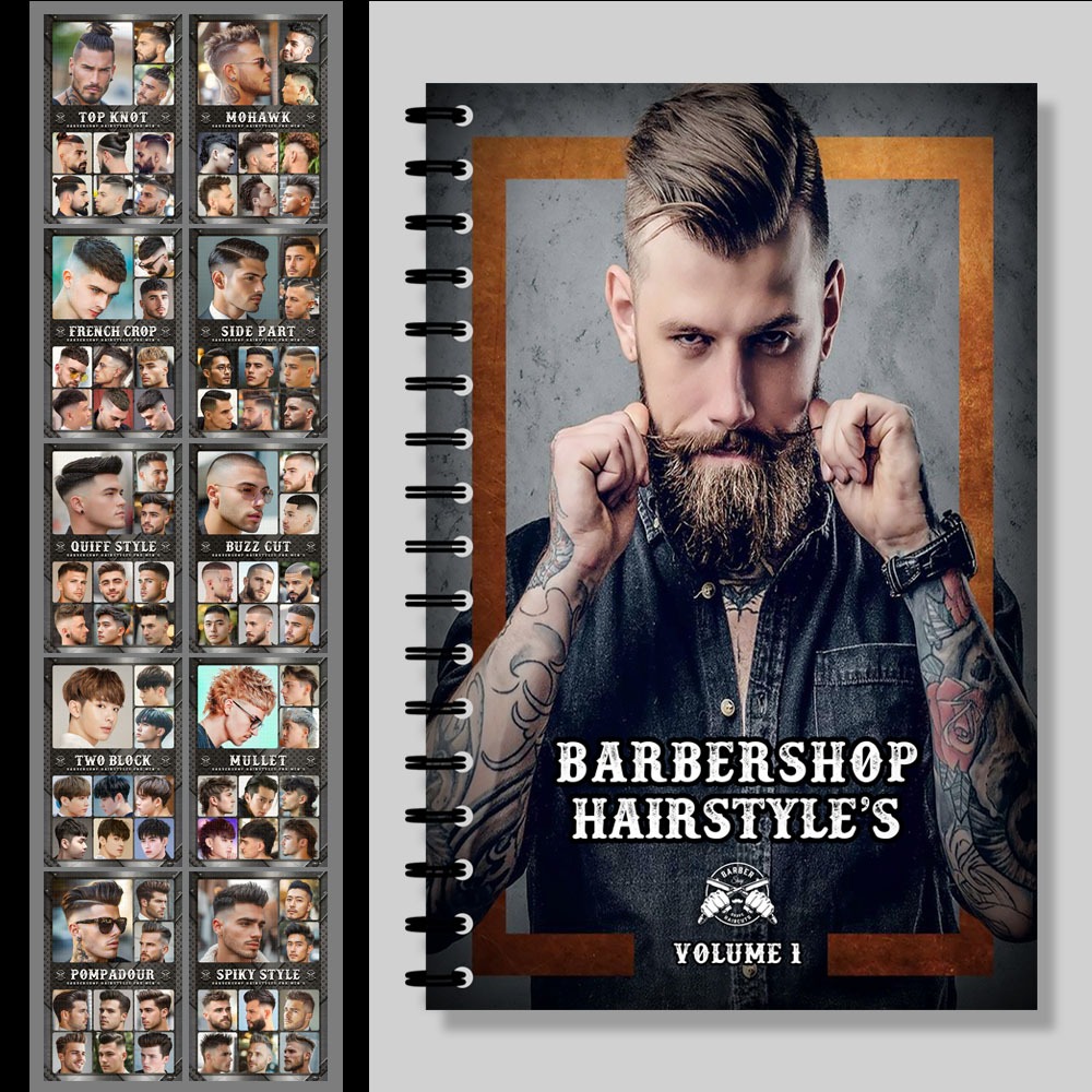 Buku Barbershop Model Pangkas Rambut Pria Populer Buku Wajib Barber dan Pangkas Rambut - HS1