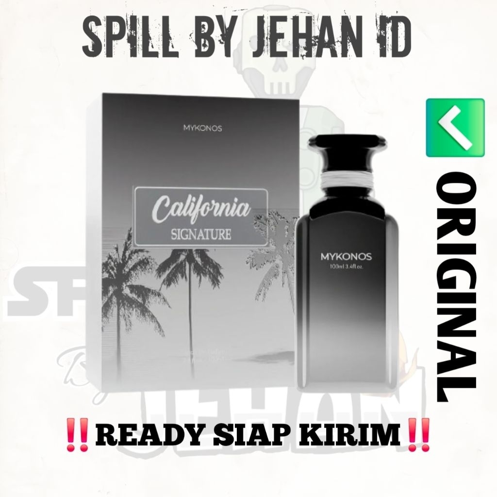 [READY SIAP KIRIM] CALIFORNIA SIGNATURE & CALIFORNIA BLUE 50ML,100ML BONUS VIAL RANDOM