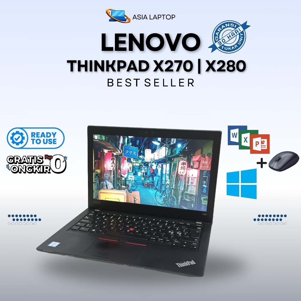 Lenovo Thinkpad X270 X280 X390 X250 Core i5 / i7 RAM 16GB SSD 512GB