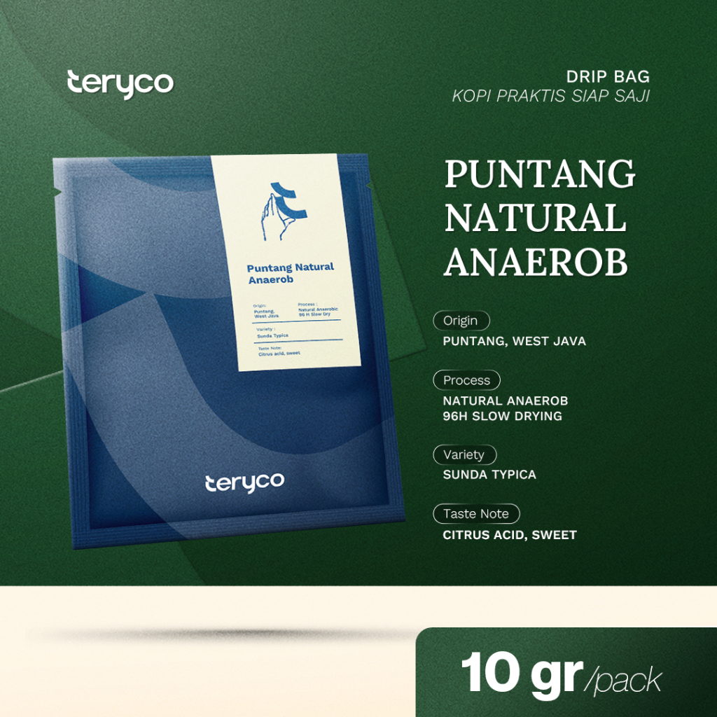 Drip Bag Coffee Puntang Natural Anaerob Instant Filter 10 gr - Kopi Sachet / Kopi Instan Tanpa Ampas