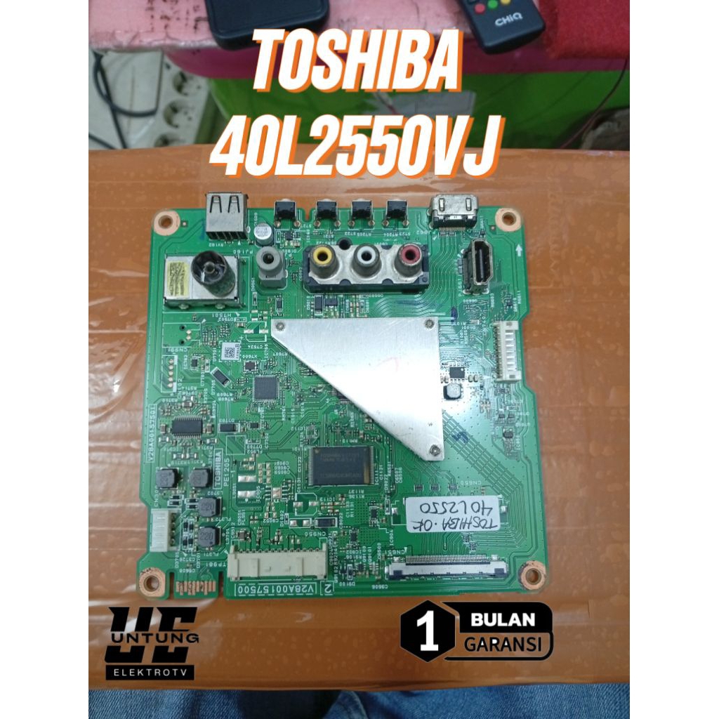 MAINBOARD TV TOSHIBA 40L2550VJ MOTHERBOARD-MB-MOBO-MODUL MESIN TV DIGITAL TOSHIBA 40L2550VJ