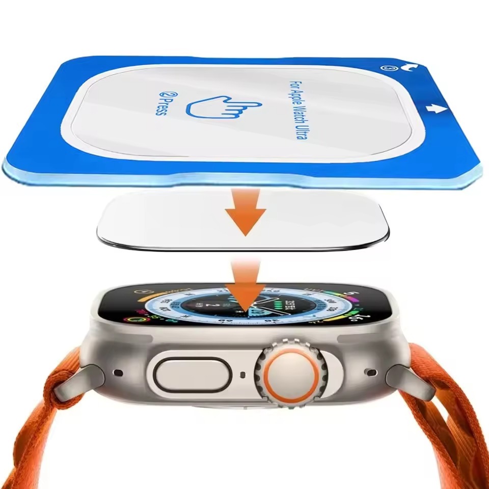 Tempered Glass Apple Watch Ultra 1/2/3 49mm Kaca Anti Gores Apple Watch Ultra 1/2/3
