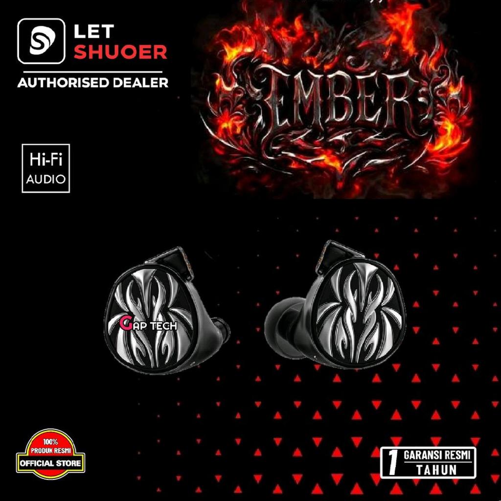 LETSHUOER Ember 14.8mm Large Flagship Planar Magnetic Hi-Fi In-Ear Monitors Earphone / IEM