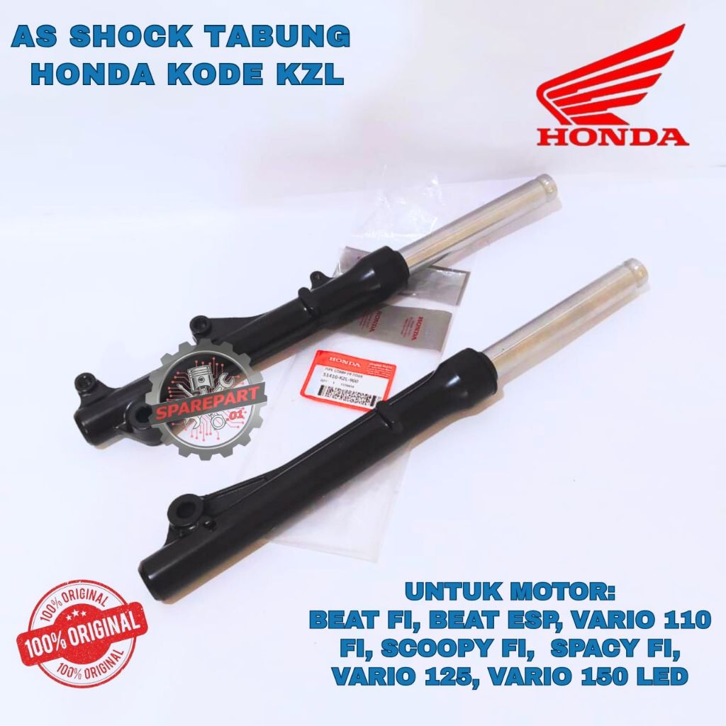 AS SHOCK TABUNG+ KZL TABUNG ORIGINAL  HONDA BEAT, AS SHOCK TABUNG BEAQTV FI, AS SHOCK TABUNG BEAT ES
