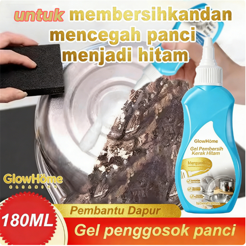 Pembersih Kerak Hitam Panci Wajan | Pembersih Kerak Panci Membandel - Panci Hitam 3 botol