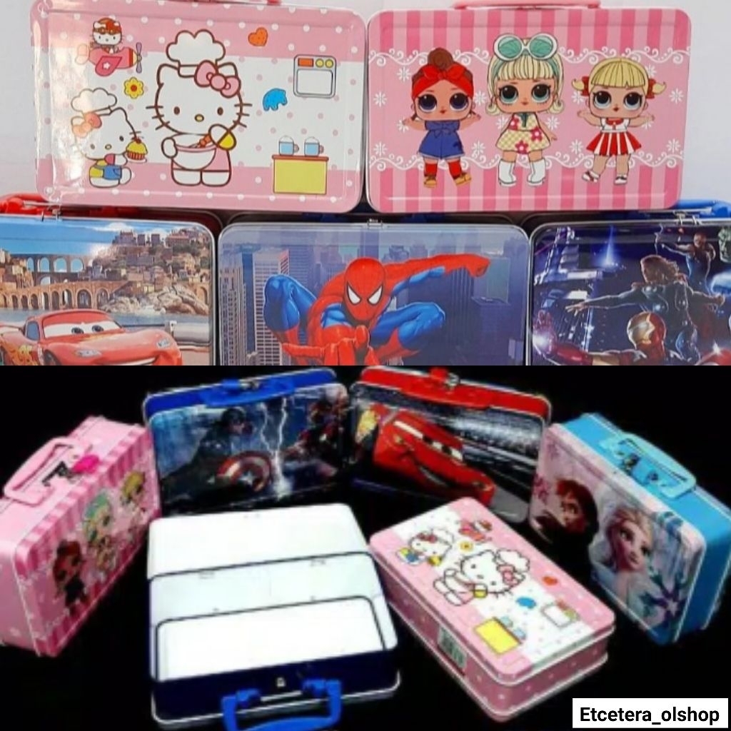 Celengan gembok koper besar / Celengan koper / Celengan kaleng gembok tas koper