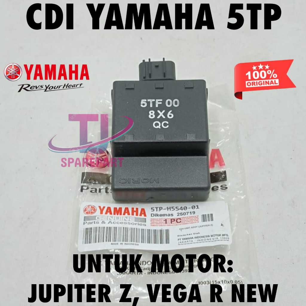 ORIGINAL GARANSI CDI KODE 5TP MOTOR YAMAHA JUPITER Z, JUPITER Z BURHAM, VEGA R NEW,MIO LAMA PRESISI.