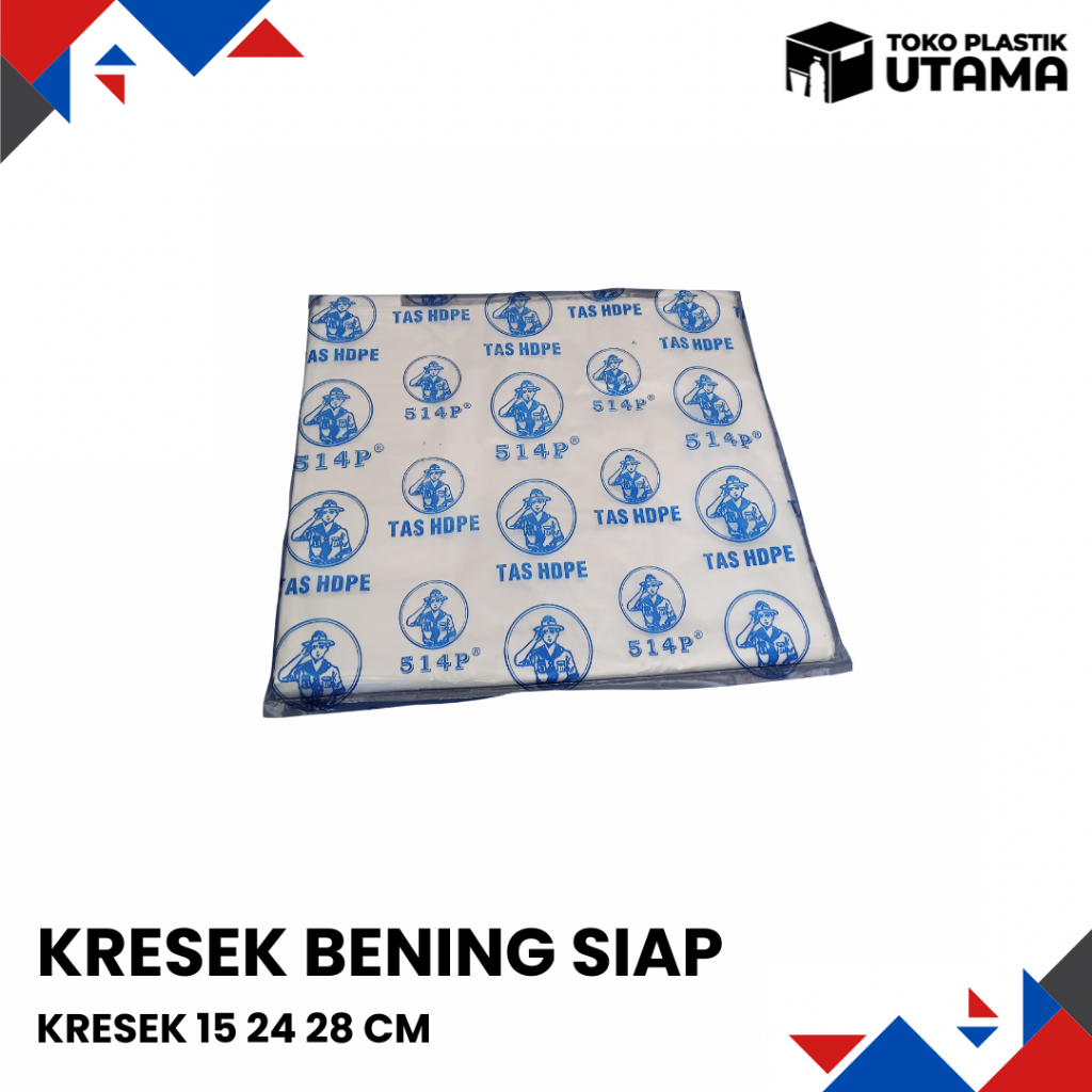 Kresek Bening Transparan Siap Kresek HDPE 15cm 24cm 28cm