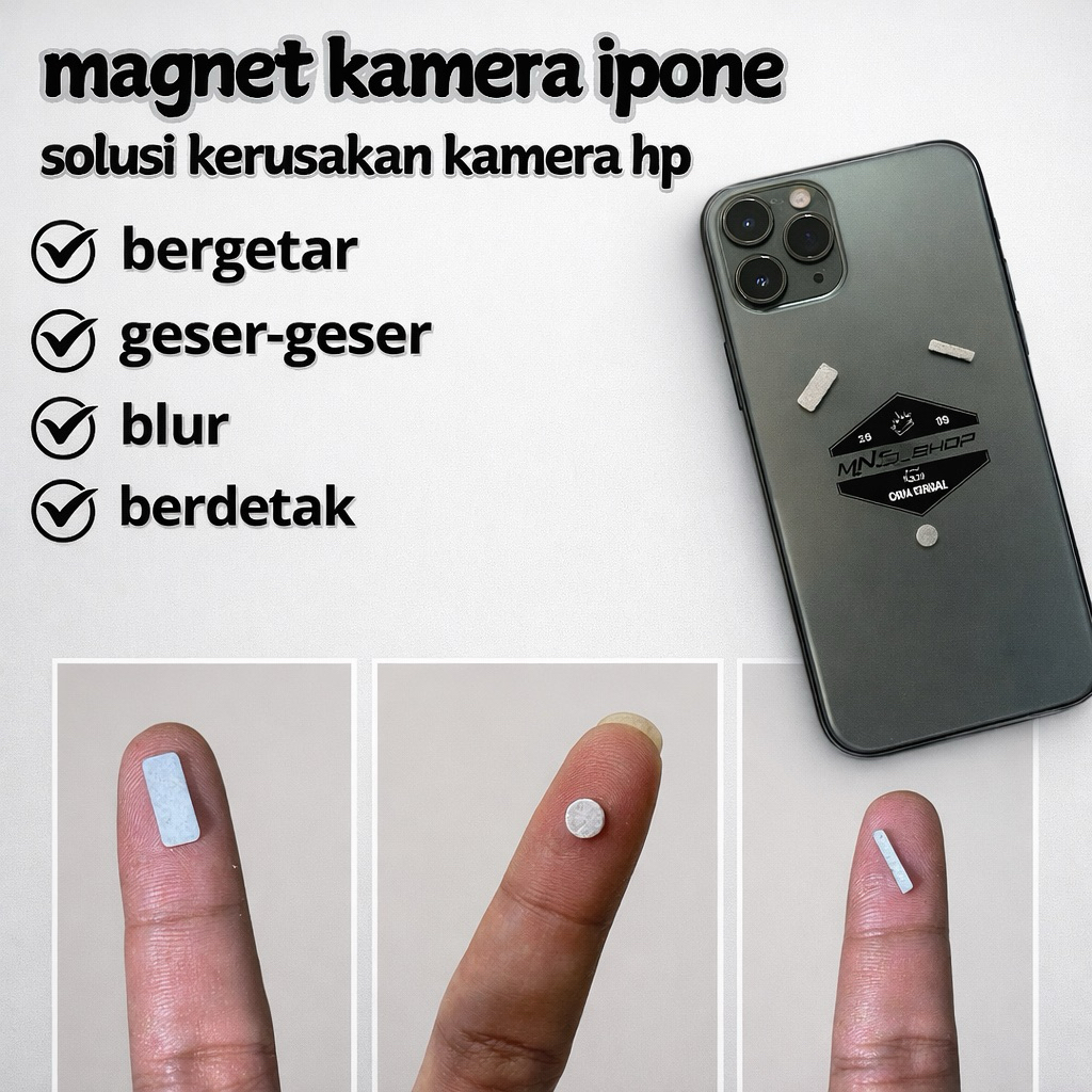 TERLARIS!! MAGNET KECIL BUAT KAMERA HP IPHONE GETAR BERDETAK BLUR solusi kerusakan kamera hp iphone