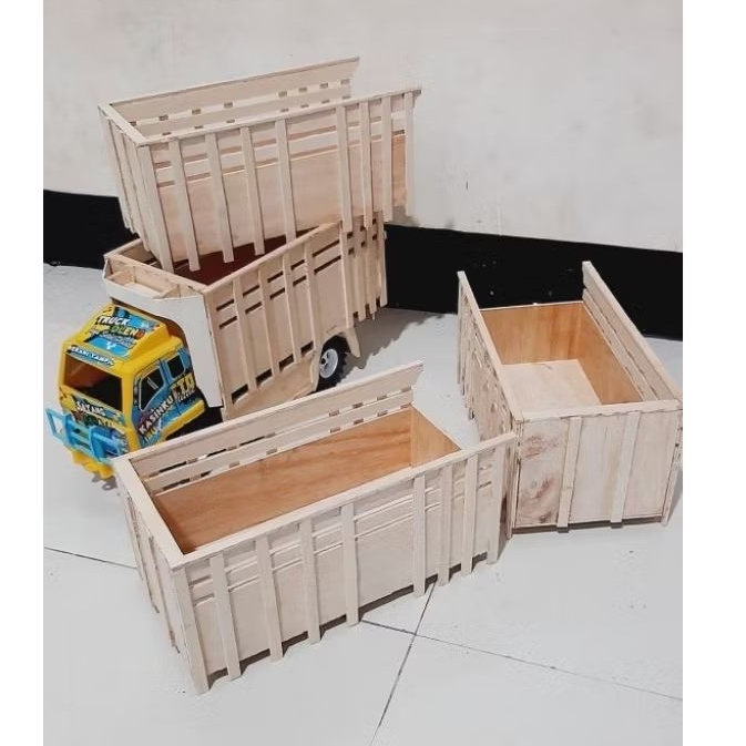 Bak truk miniatur plastik bahan triplek