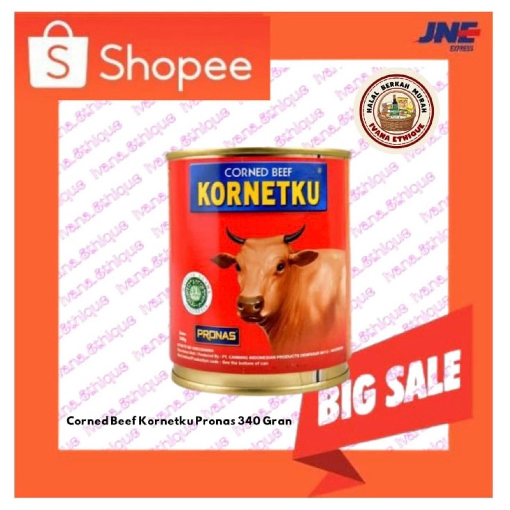 Kornet Sapi kornetku Pronas 340 Gram kaleng