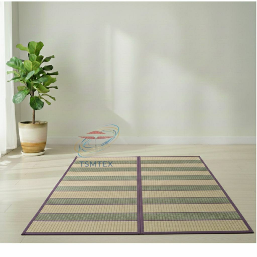 Tikar lipat pandan mendong 150X200cm Tikar mendong asli dekorasi ruangan