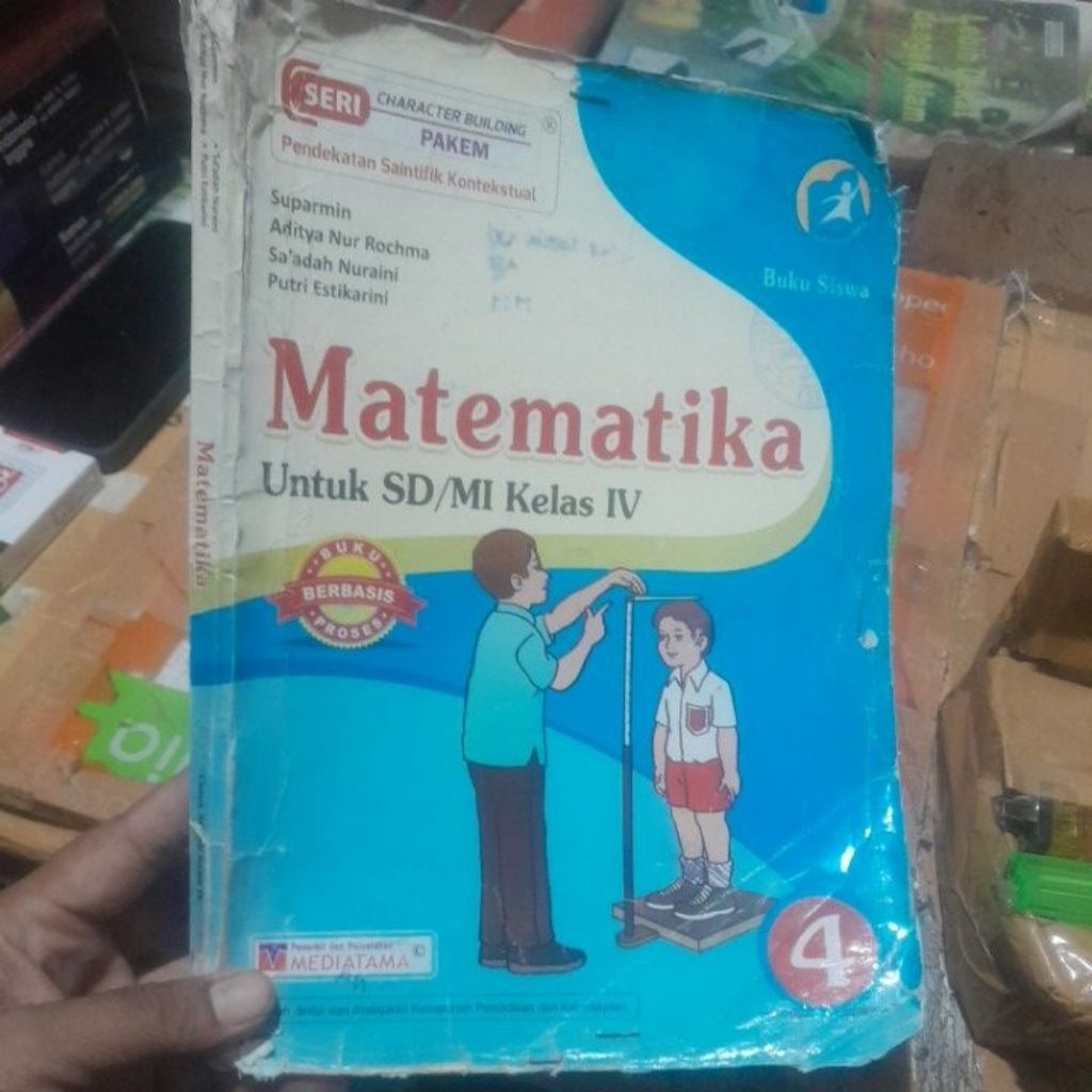 BUKU MATEMATIKA UNTUK SD KELAS IV/4 KURIKULUM K13 PENERBIT MEDIATAMA