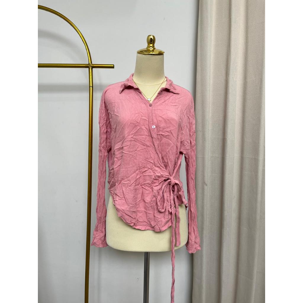 PRELOVED ATASAN KEMEJA CANTIK MURAH WANITA / PL BAJU WANITA KEKINIAN TERBARU / BAJU KANTOR WANITA MO