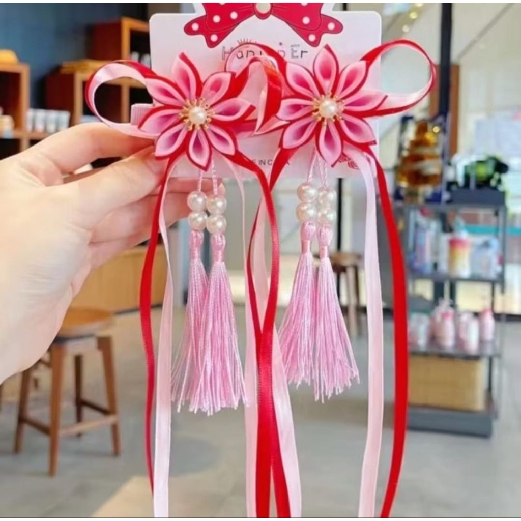 Pita rambut imlek / jepit rambut imlek / pita rambut anak