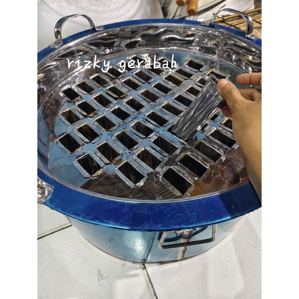 Tong es goyang +cetakan stenlis