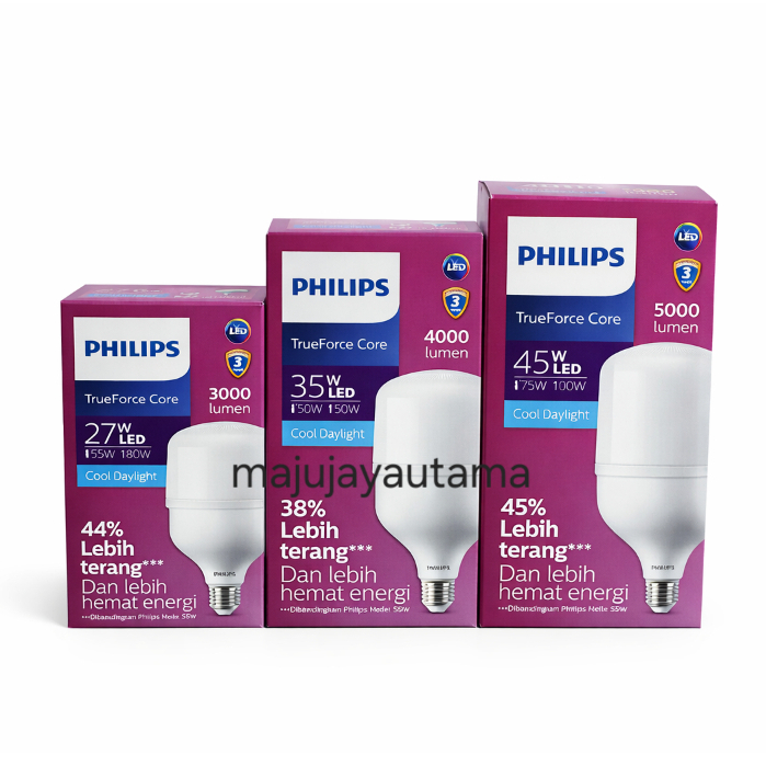 Lampu led philips 27 watt 35 watt 45 watt true force core