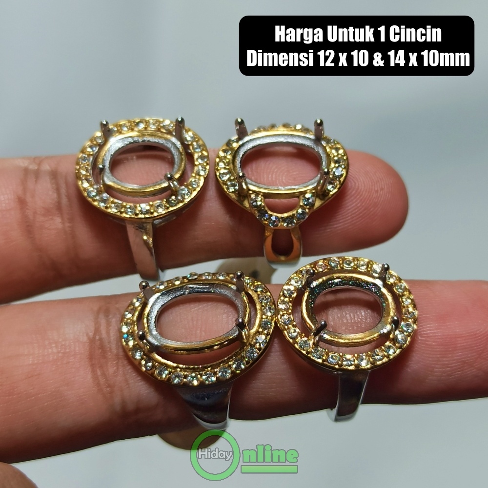 EMBAN RING CINCIN TITANIUM CEWEK KOMBINASI