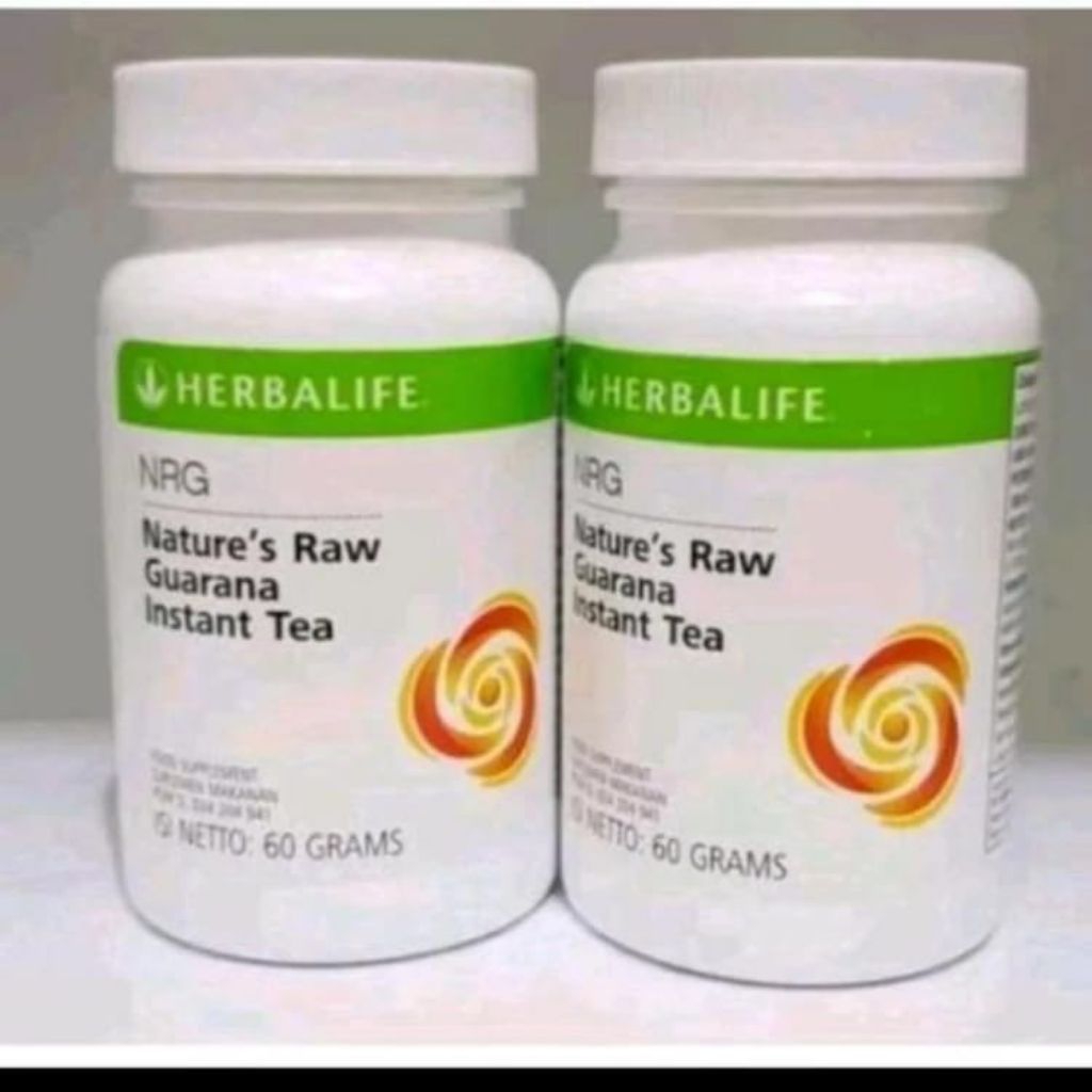 Tea Herbalife NRG Instant Tea Raw Guarana 60gram Suplemen Meningkatkan Energi, Fokus Asli Original