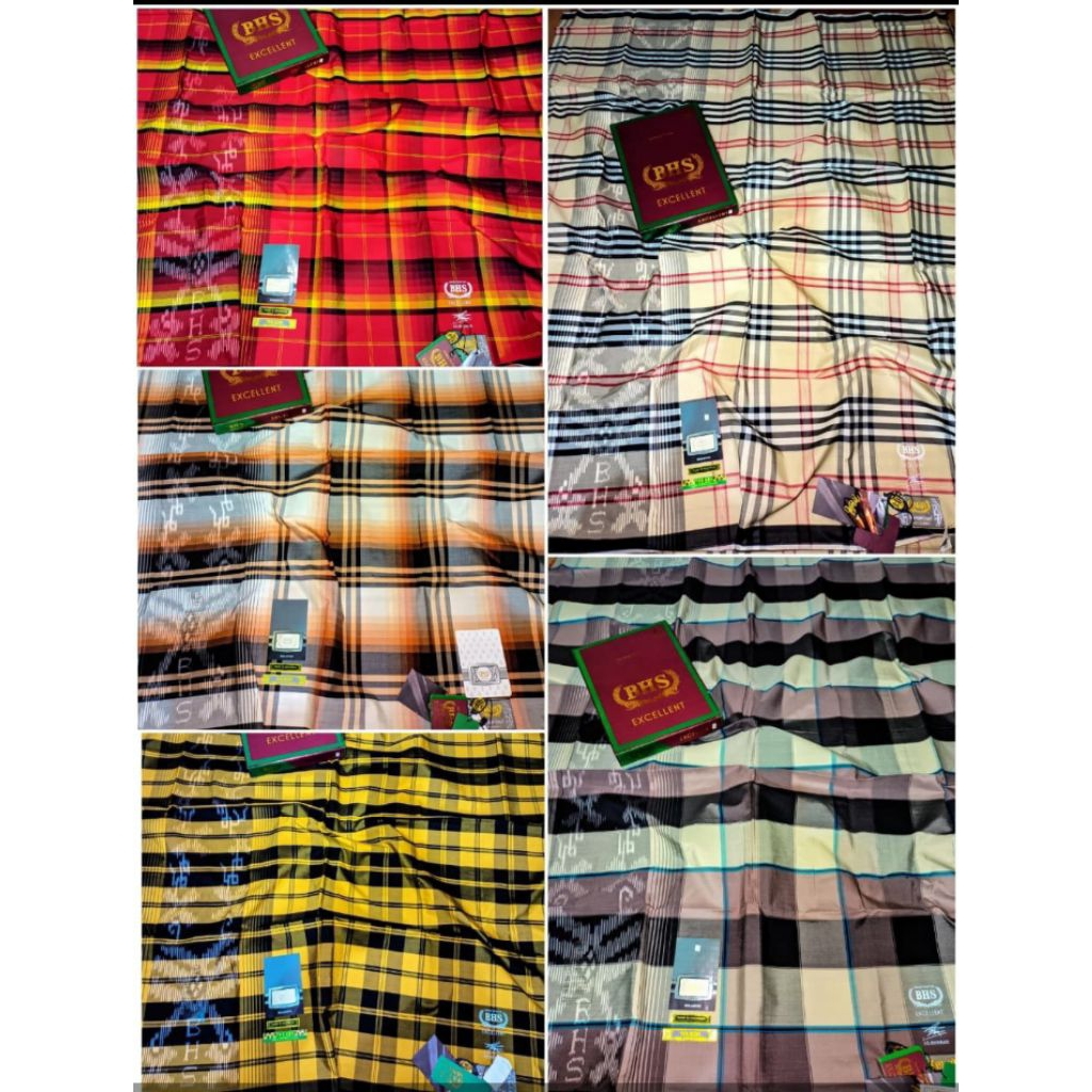 Rs.Jml Sarung Dewasa BHS. Excellent TKB.KBS. tumpal kombinasi TTD.mercerized MESRES sutera 50% origi