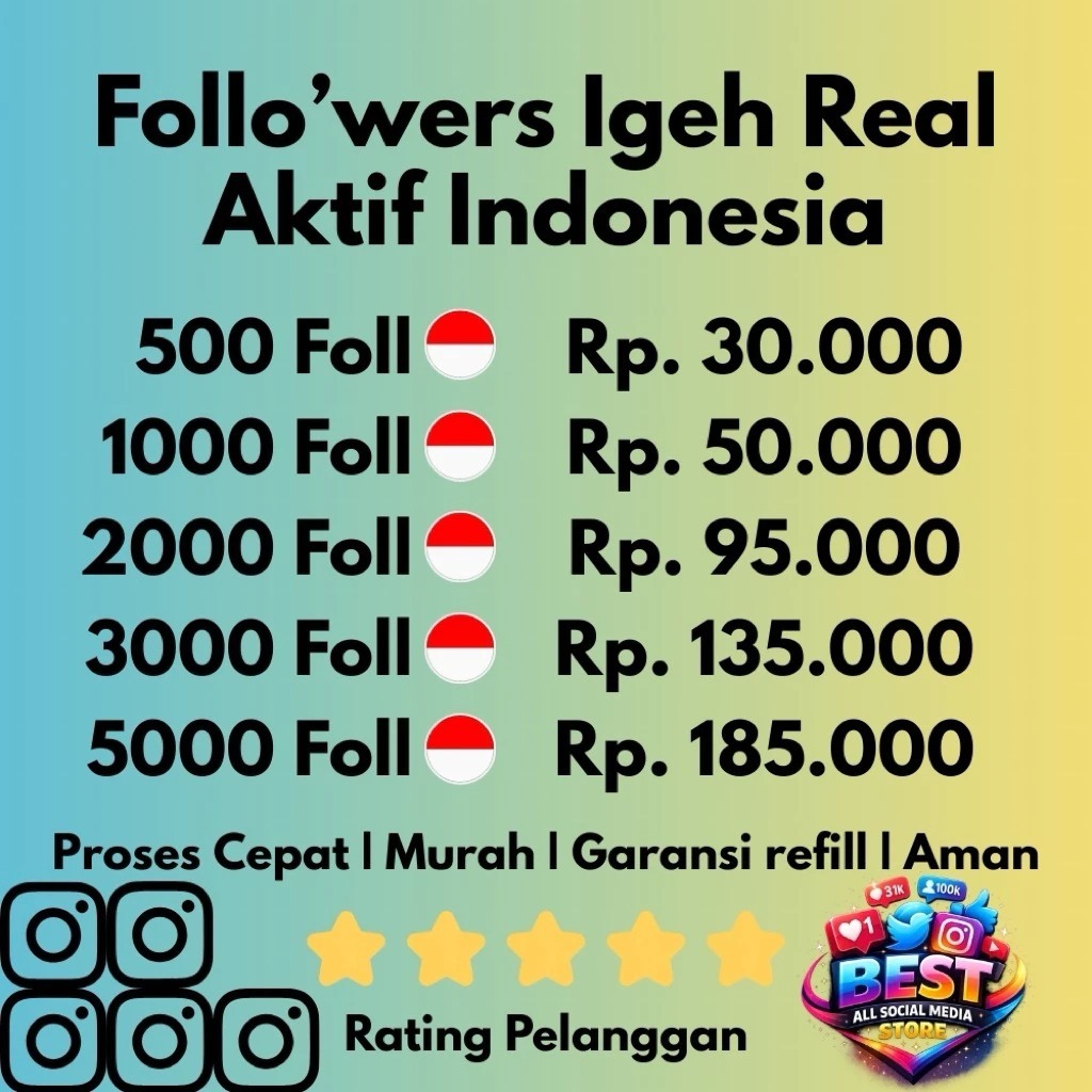 Follower Instagram Real Aktif Indonesia Permanen Followes