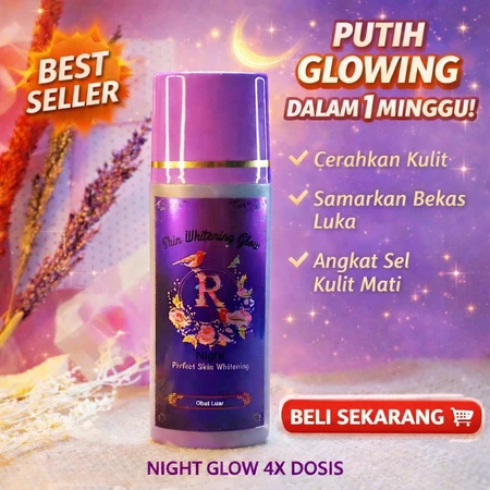 [ ORIGINAL ] NIGHT GLOW 4x DOSIS HB NIGHT GLOW 4X DOSIS Malam Melembapkan Kulit Cerah Glowing Tubuh