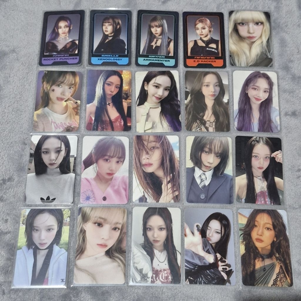 OFFICIAL Photocard PC Karina Giselle Winter Ningning aespa drama md clio my world drama girls armage