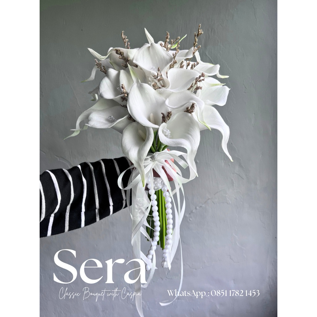 Buket Wedding - Bunga Calla Lily - Bunga Tulip - Buket Nikah - Bouquet Wedding