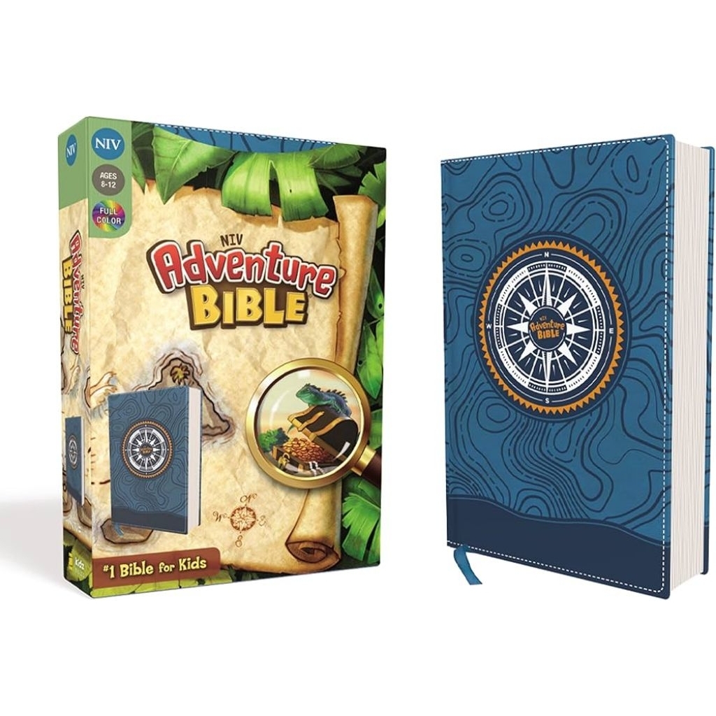 Niv, Adventure Bible, Leathersoft, Blue, Full Color, Thumb Indexed Tabs: New International Version, 