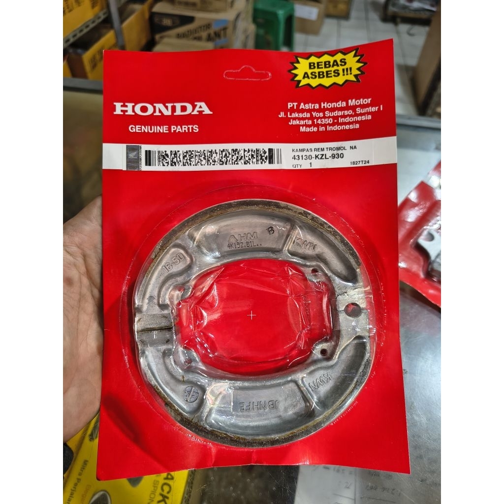 Kampas rem belakang honda beat Ori AHM