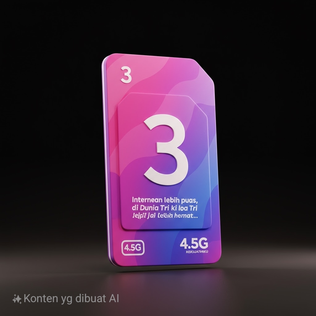 Promo Kartu Perdana Tri Prabayar Happy KUOTA 3GB NASIONAL(SEGEL)