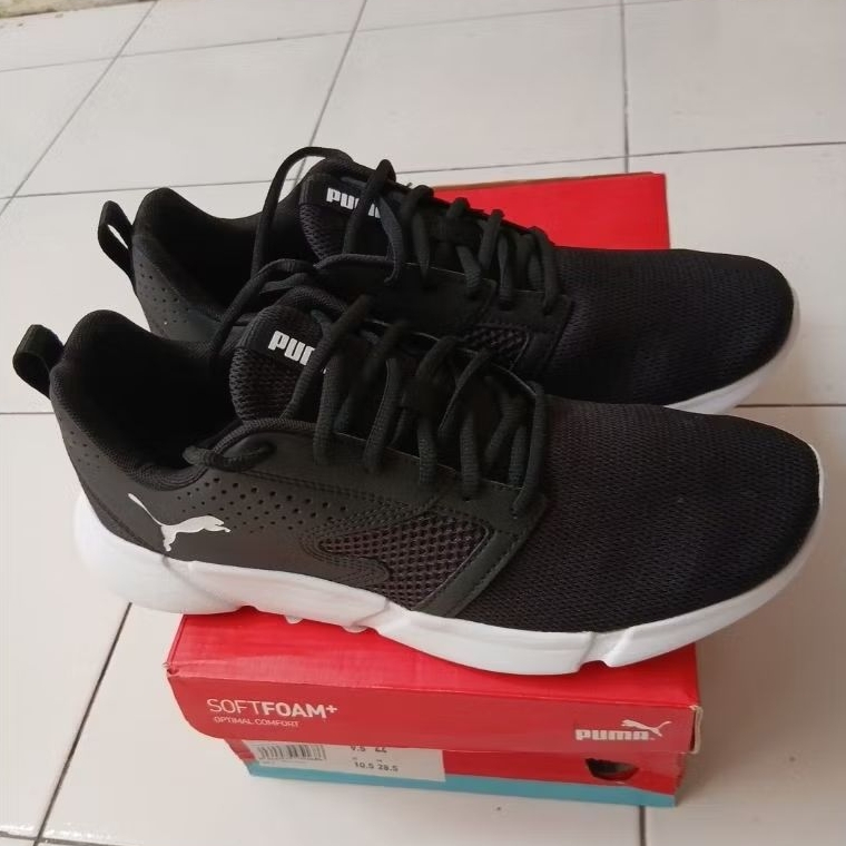 Puma Interflex Modern Men's Sneaker Shoes - Black 192805-01- Size 44 / 10,5 / Insole 28,5 Cm Origina