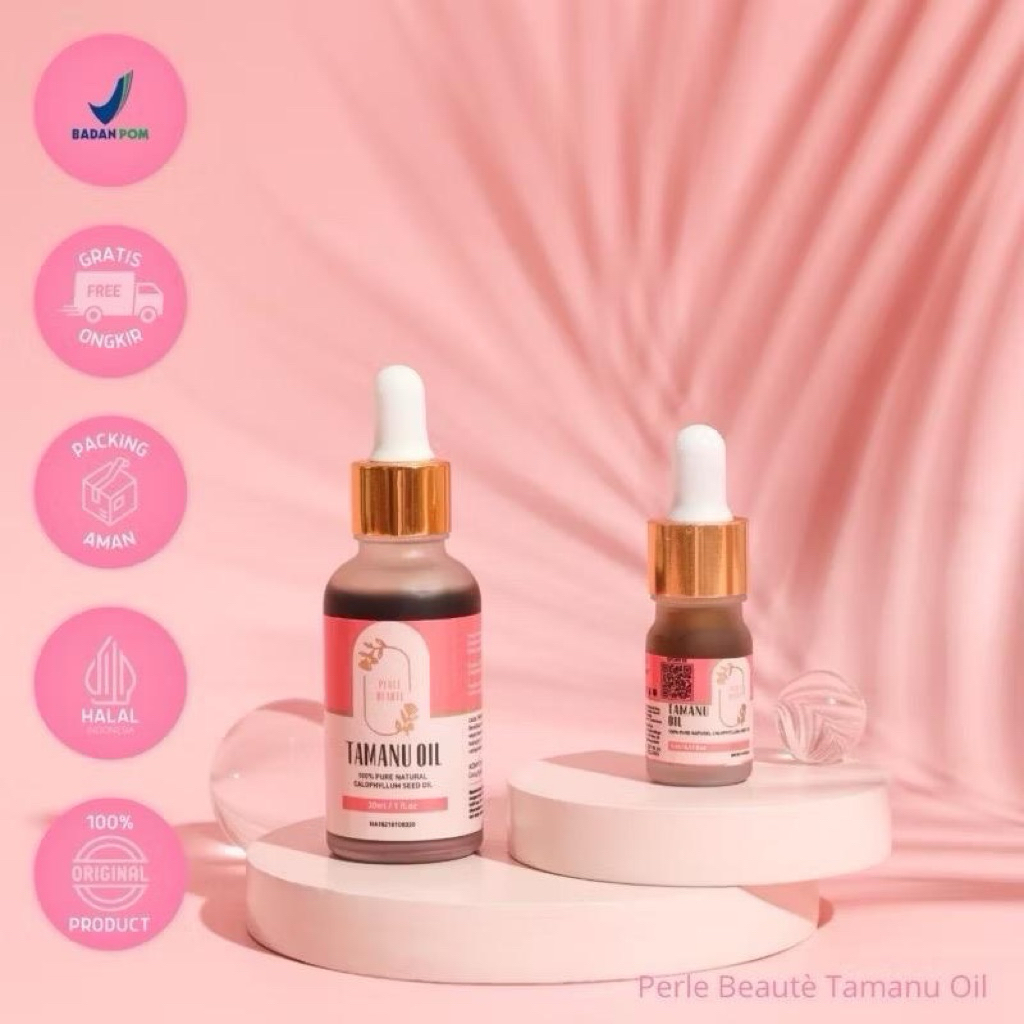 Minyak Tamanu 5ml Perle Beaute - Anti-Inflamasi, Antioksidan, Mengatasi Jerawat