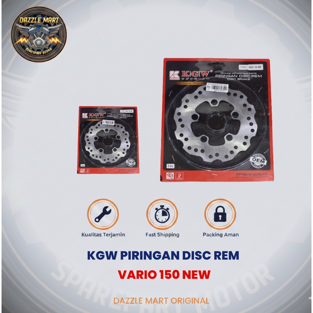 Piringan Disc Rem Depan KGW Honda Vario 150 New | Disc Brake