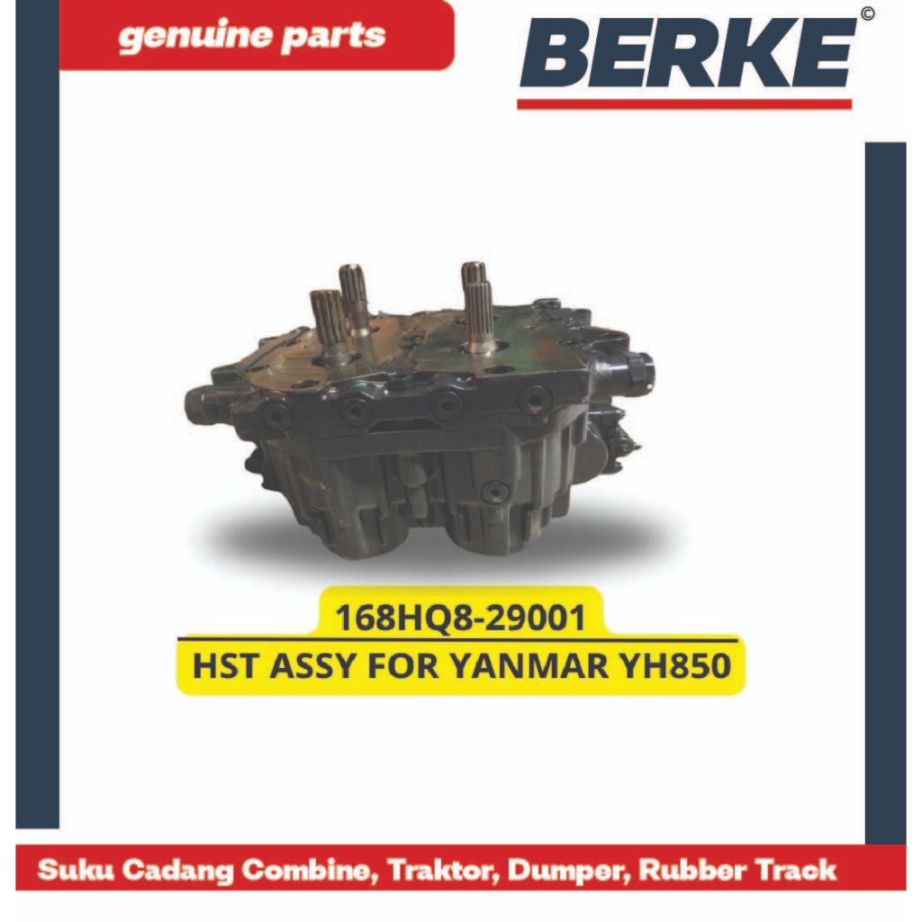HST ASSY FOR YANMAR YH850 / 168HQ8-29001 Suku Cadang Sparepart Combine Harvester