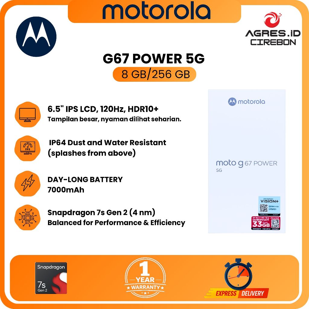 MOTOROLA G67 POWER 5G 8GB 256GB