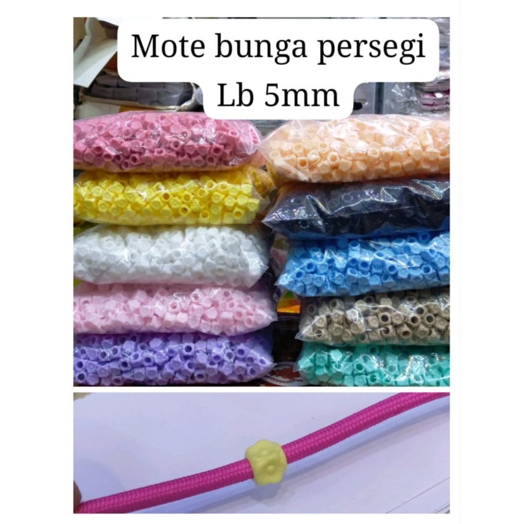 MANIK PERSEGI MOTIF BUNGA /BAG GROSIR