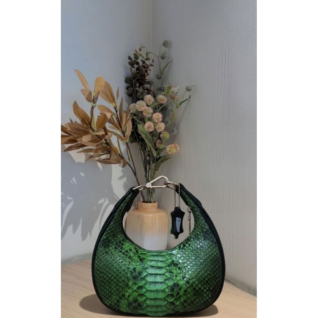 Tas Handbag Wanita Motif Kulit Ular Premium