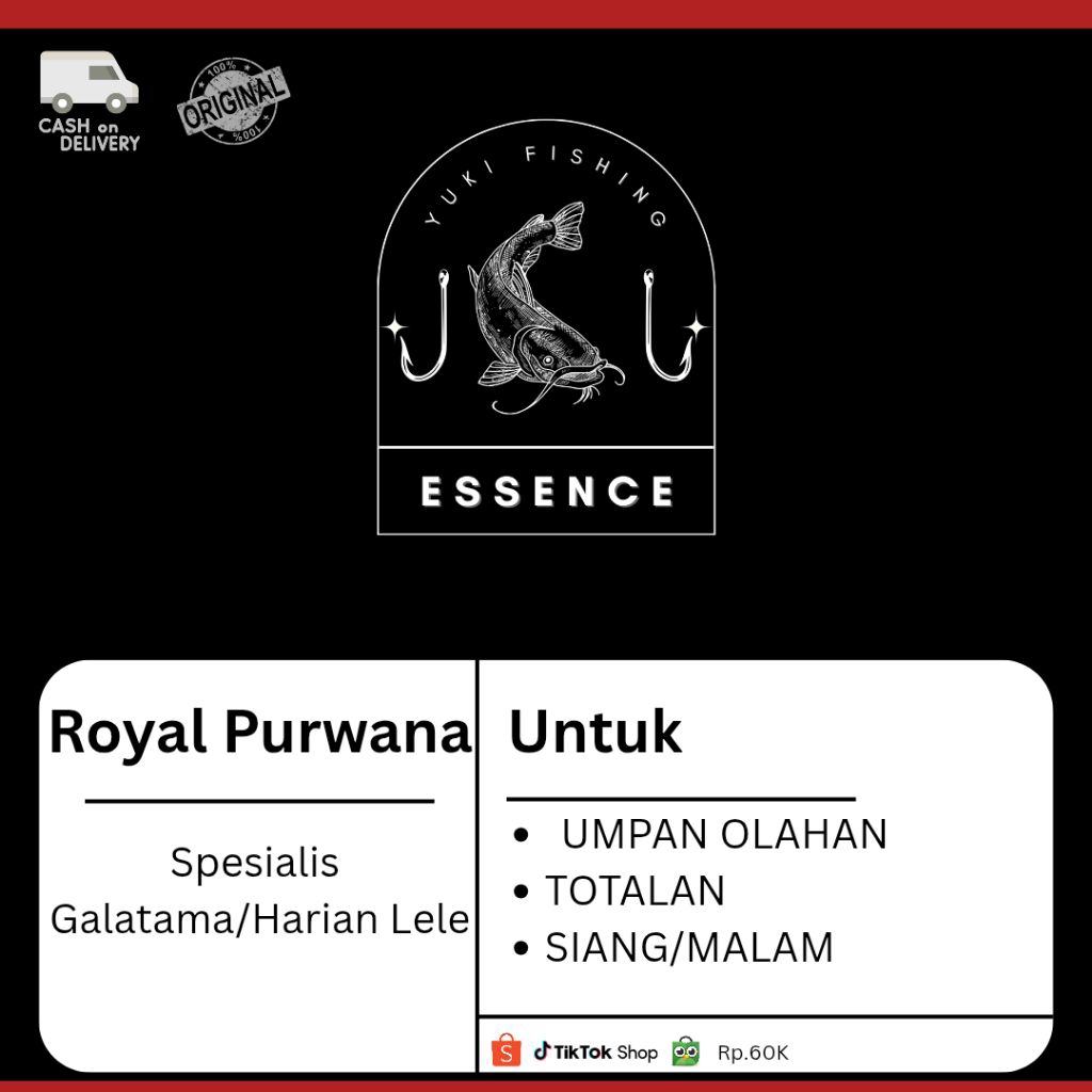 Essen ROYAL PURWANA untuk Ikan lele totalan cocok di sore dan malam hari spesialis Pancing galatama 