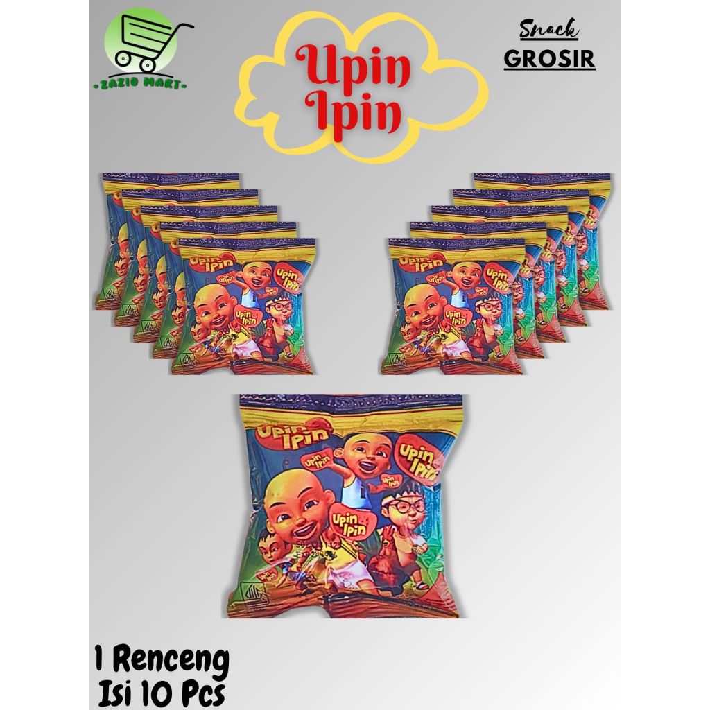 (Zazio Mart) UPIN IPIN SNACK POTATO 8gr x 10 Pcs