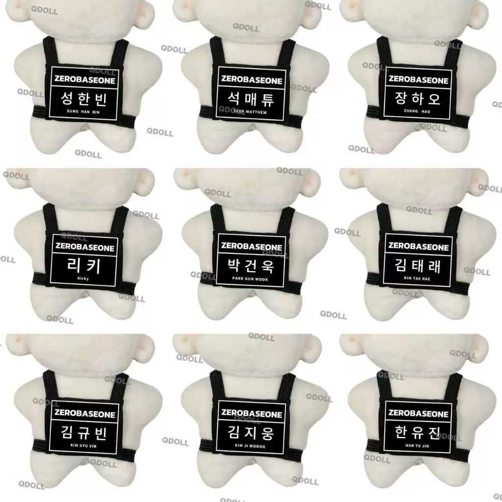 [PO] ZEROBASEONE ZB1 Name Tag Doll Clothes Cotton Doll 10cm