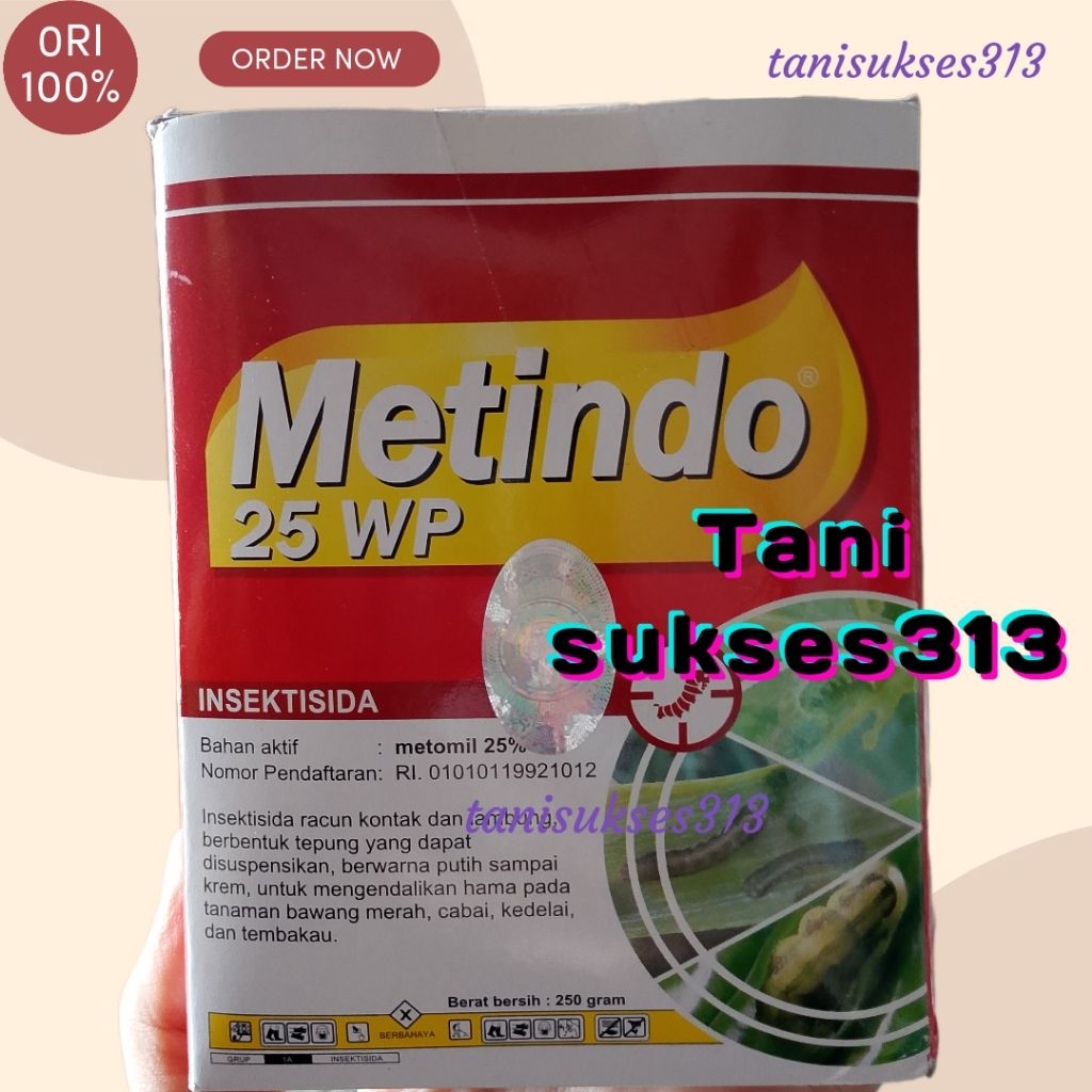 insektisida metindo 25wp 250gram mengendalikan hama metindo