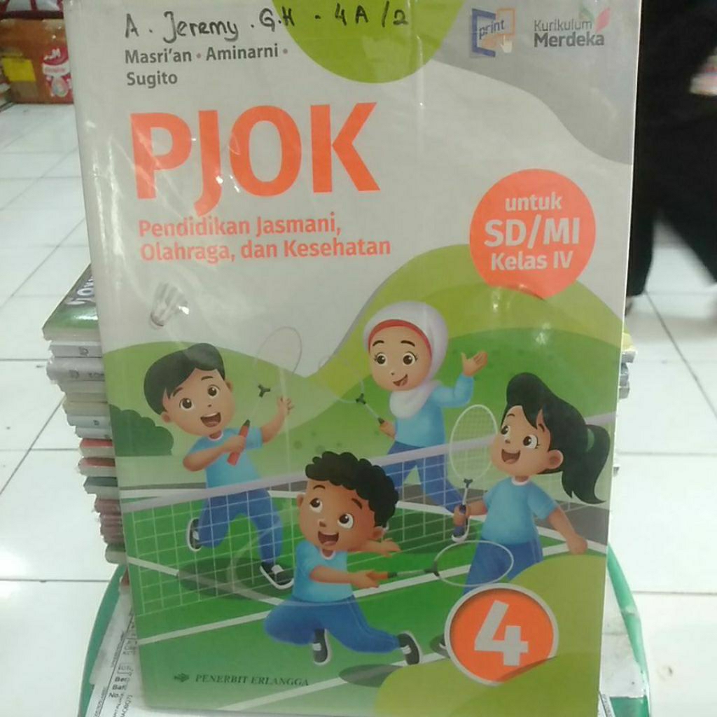 pjok sd/mi kelas 4 kurikulum merdeka Erlangga