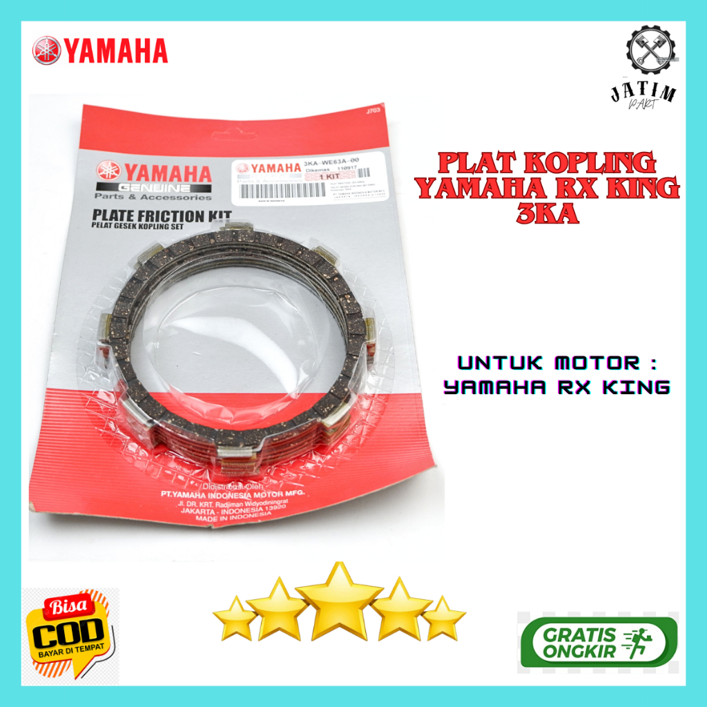 kampas kopling rx king - plat kopling rx king / Kampas kopling Yamaha Rx King Original Premium - 3KA
