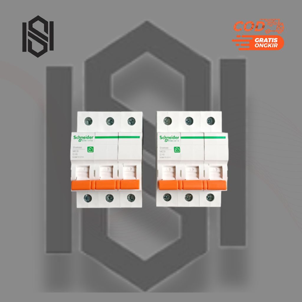 MCB Schneider Dome 3 Phase Proteksi Listrik Otomatis