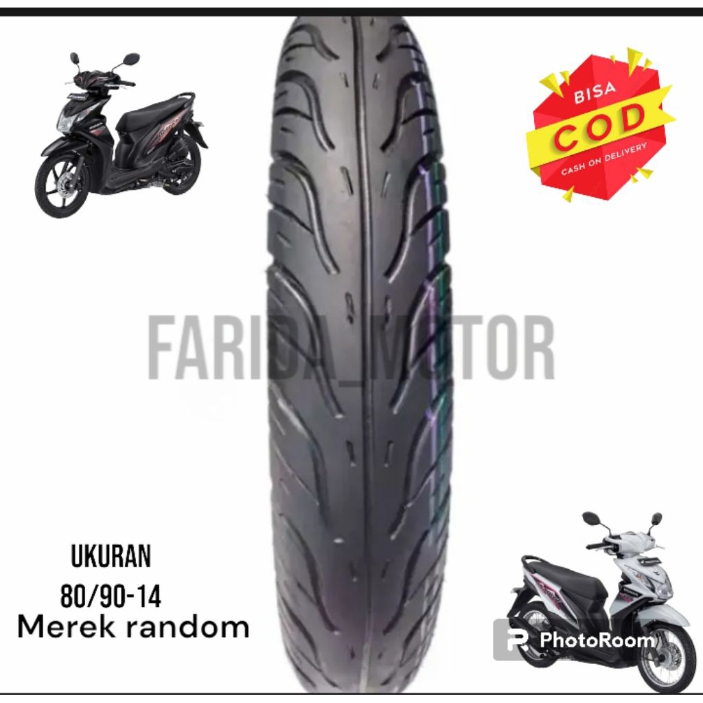 Ban depan Honda beat fi/beat karbu/beat pop/beat street/Honda Scoopy ukuran 80/90-14 suntikan origin